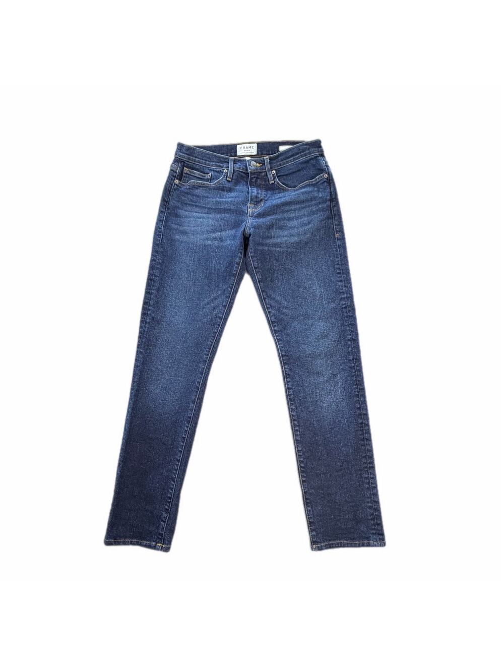 Frame Denim Men's 30 L'Homme Slim Fit Straight Dark Wash Tapered Basic Jeans